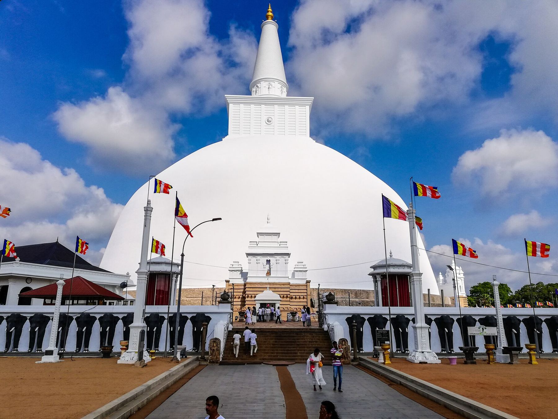 Una vista de Anuradhapura