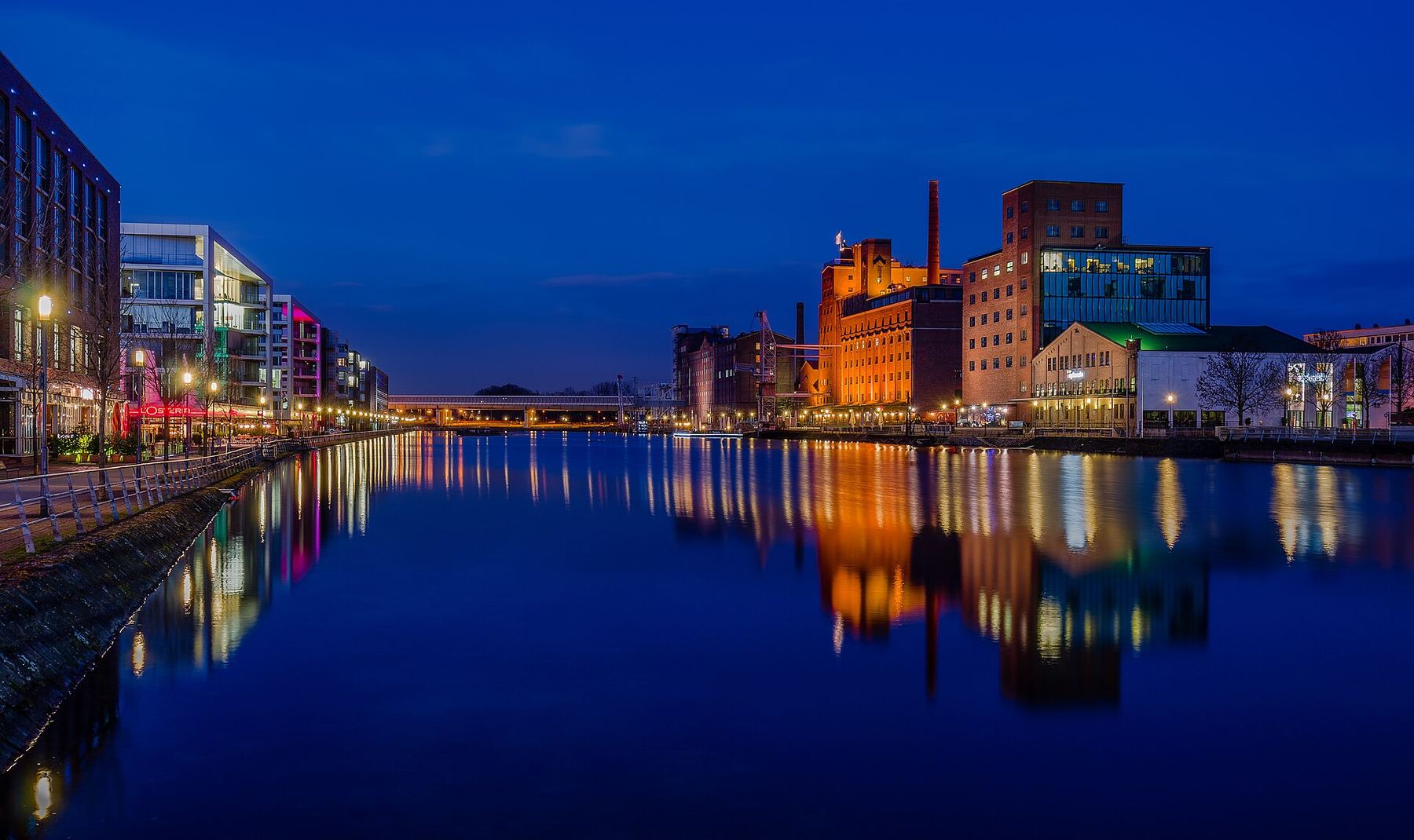 Uma vista de Duisburg