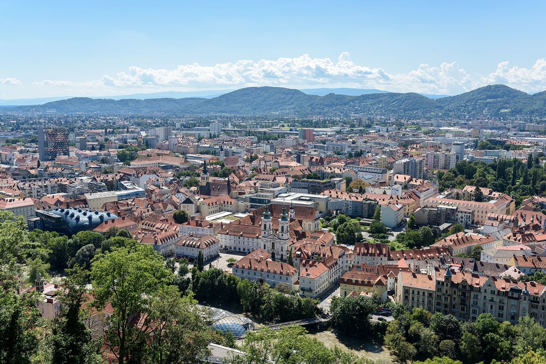 Una veduta di Graz