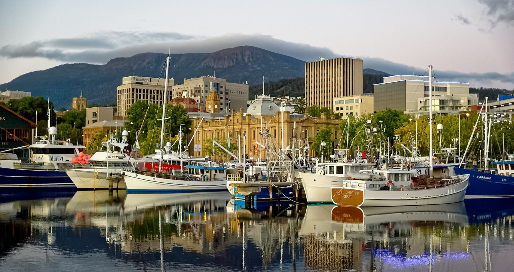 Hobart का एक दृश्य