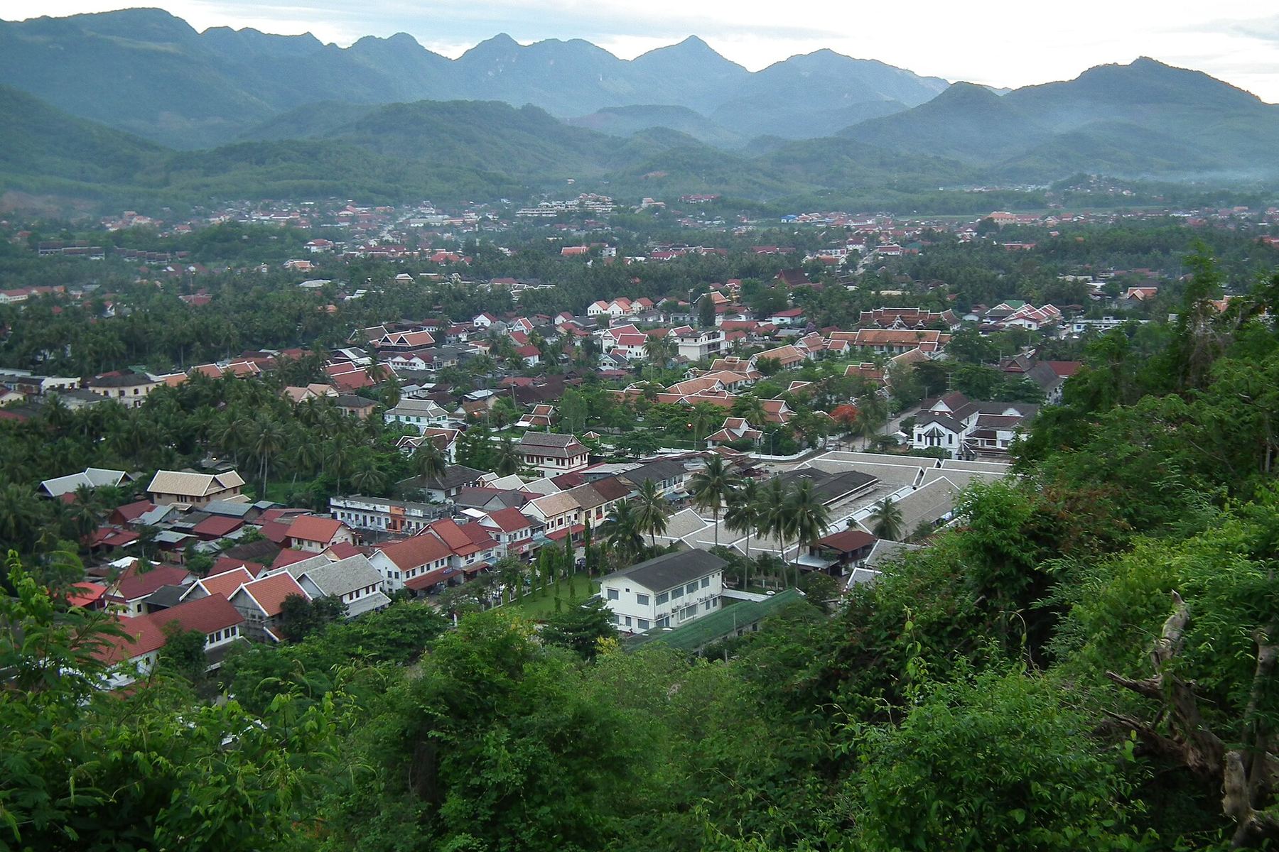 Μια θέα του προορισμού Luang Prabang