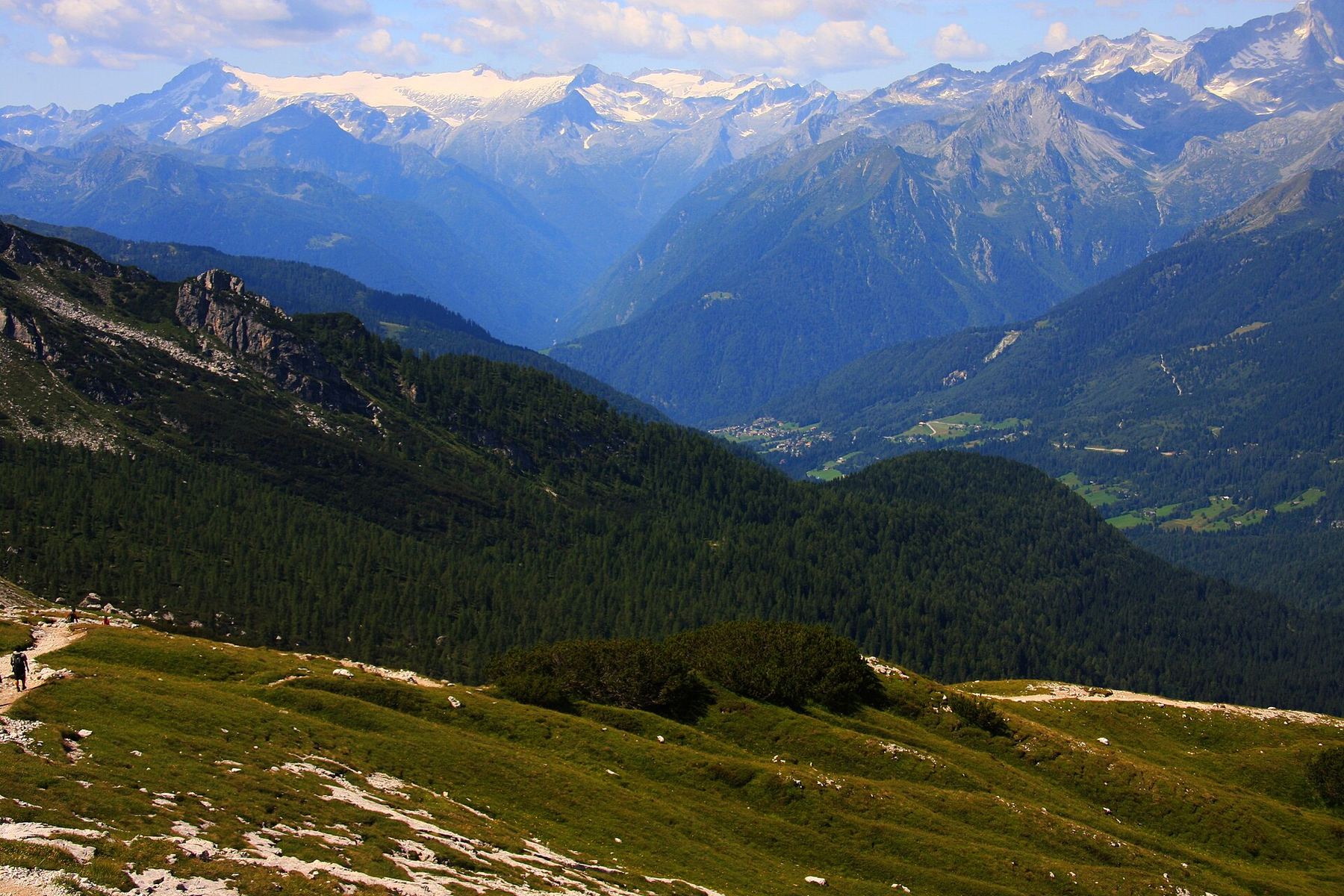 Una vista de Madonna di Campiglio