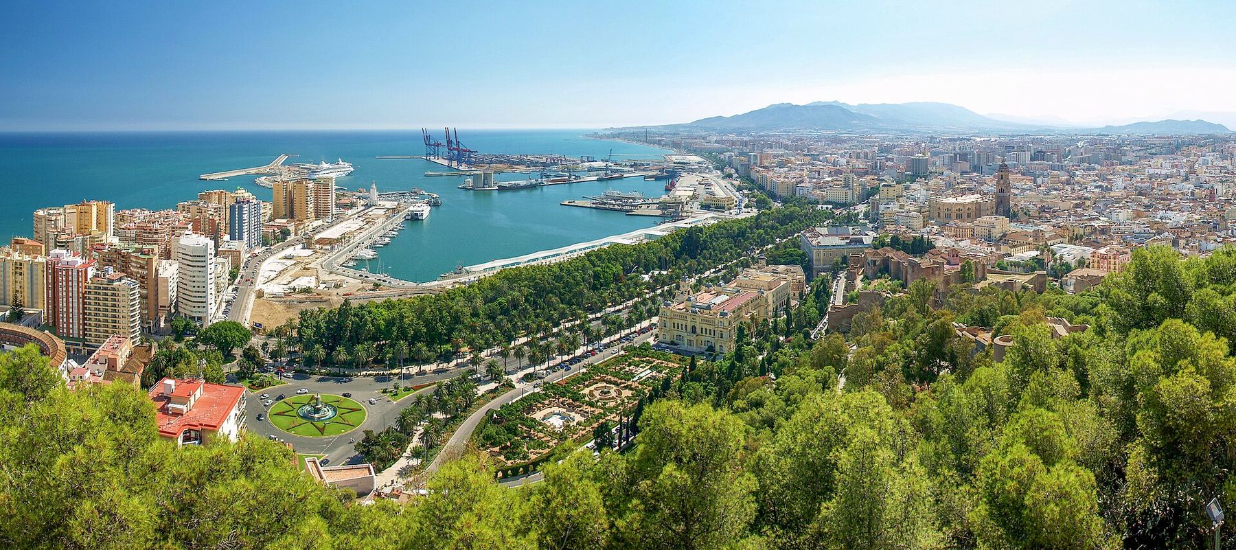 Una veduta di Málaga