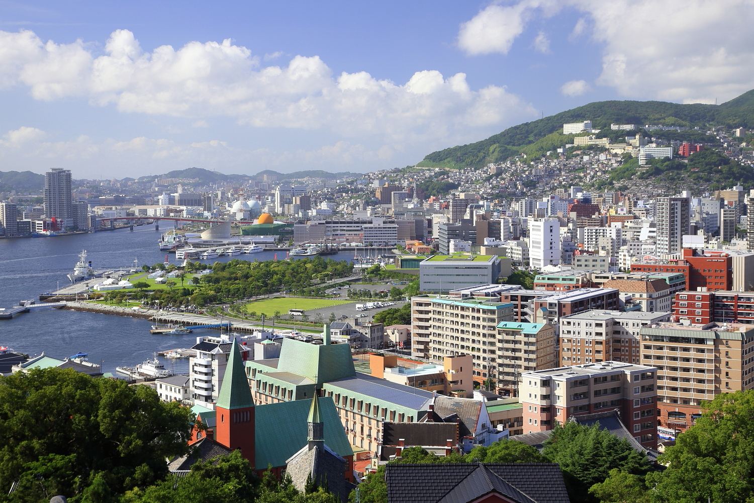 Una vista de Nagasaki
