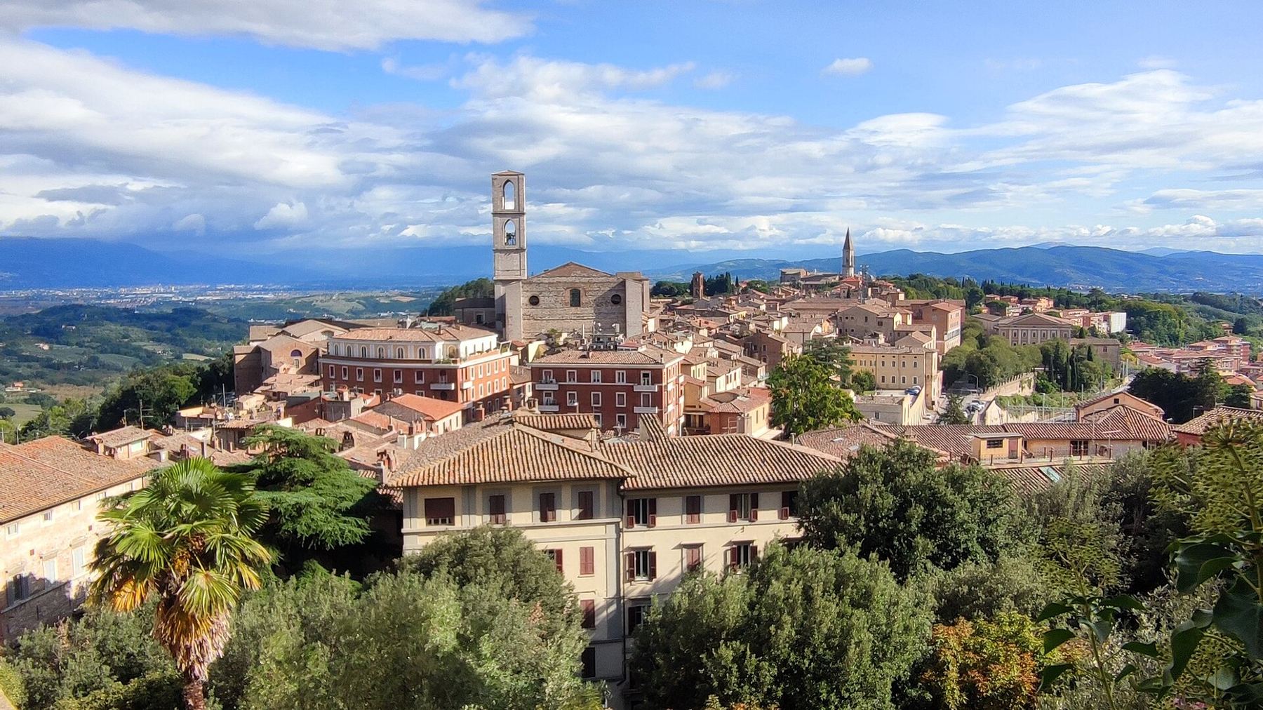 Una vista de Perugia