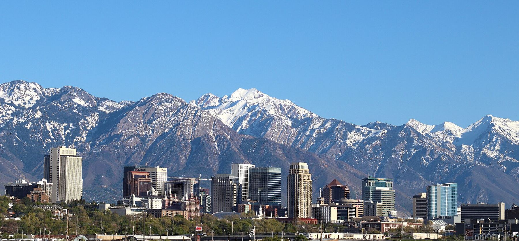 A view of Salt Lake City