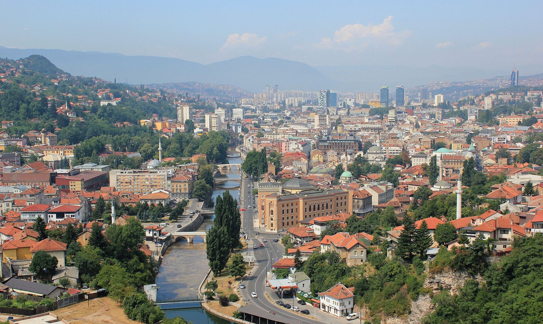 Sarajevo का एक दृश्य