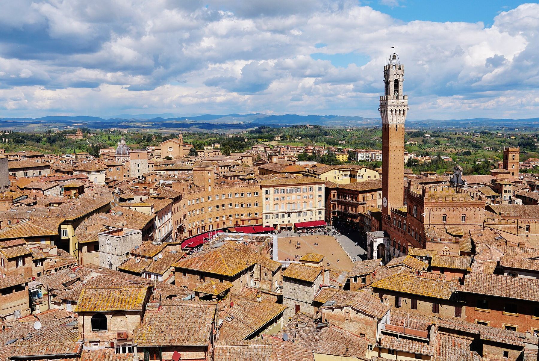 Uma vista de Siena