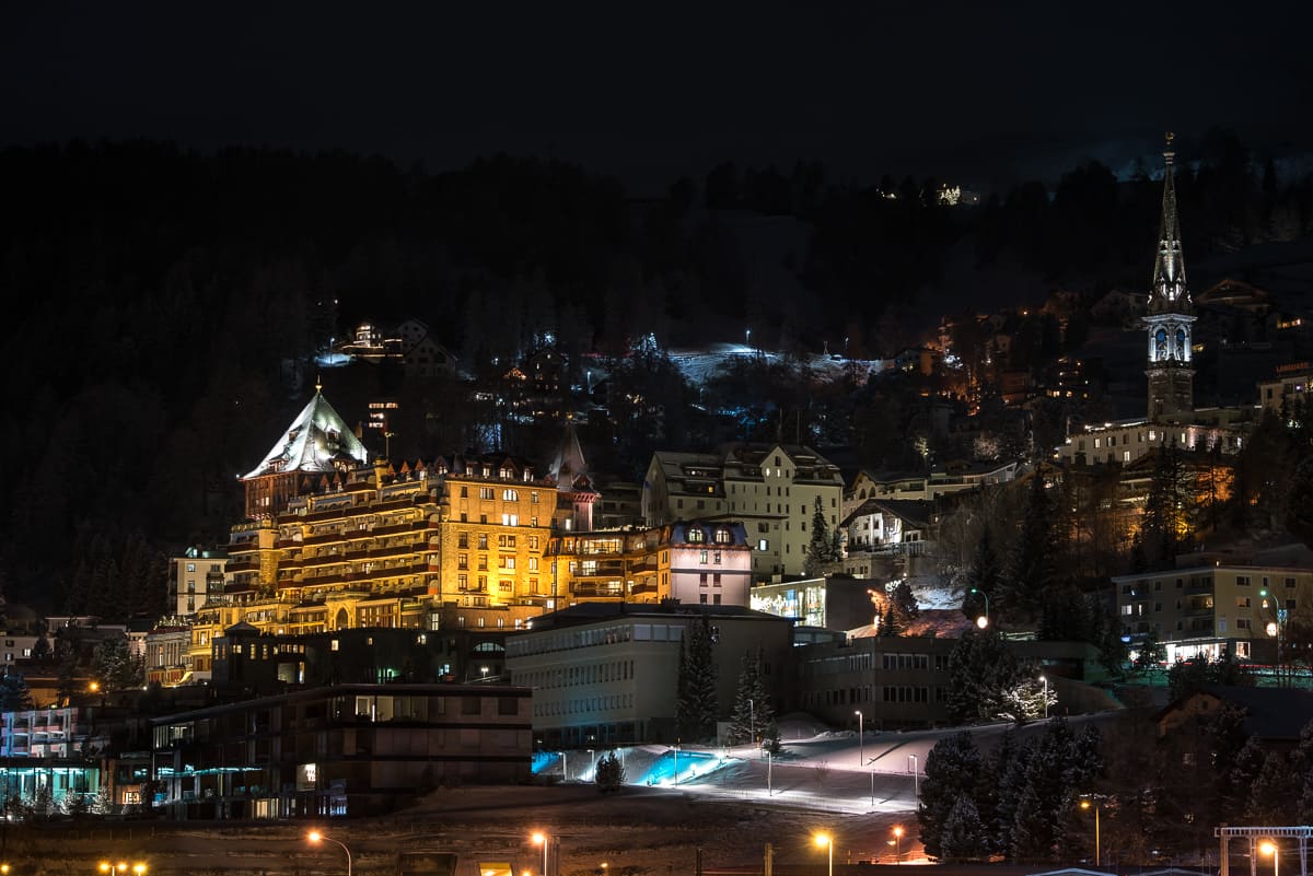 Una vista de St. Moritz
