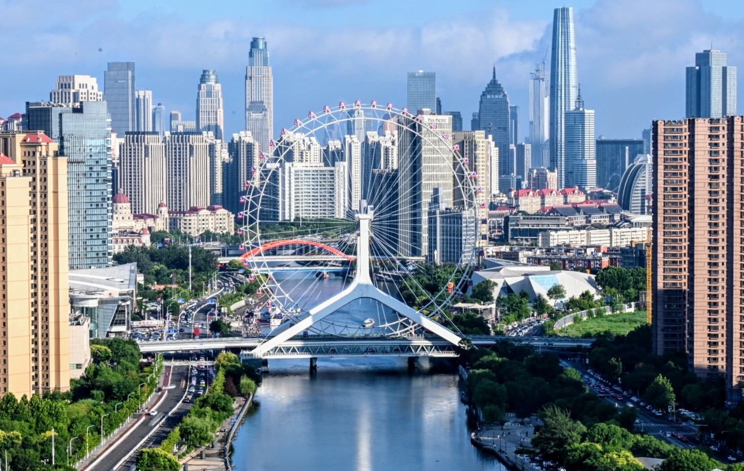 Una veduta di Tianjin