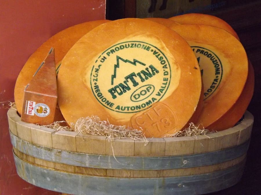 Raw milk Fontina DOP forms the base of almost every traditional Aostan baked dish.
