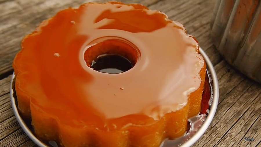 Pudim Abade de Priscos, a rich custard pudding made with egg yolks and lard.