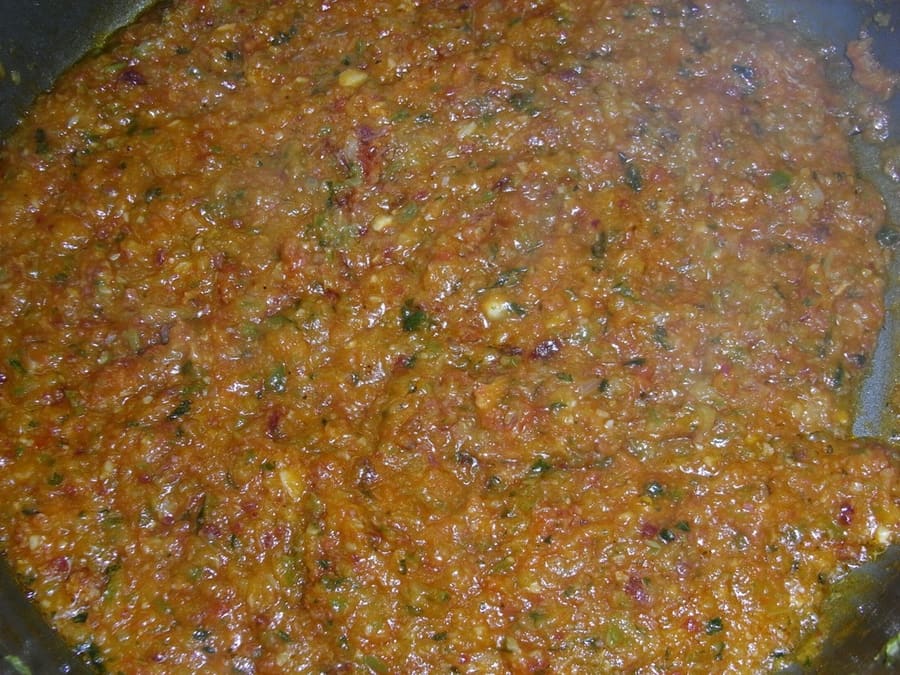 Sofrito: pan-fried veal cooked in white wine, garlic, and flat-leaf parsley.