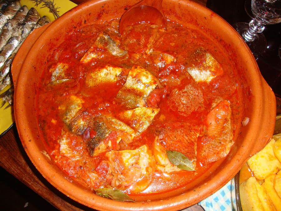 Fresh seafood cooked with garlic, wine, and local olive oil.