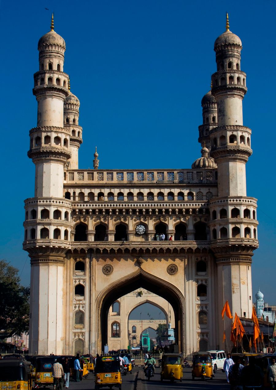 Old City tea stalls near Charminar serve Irani chai from early morning until midnight.