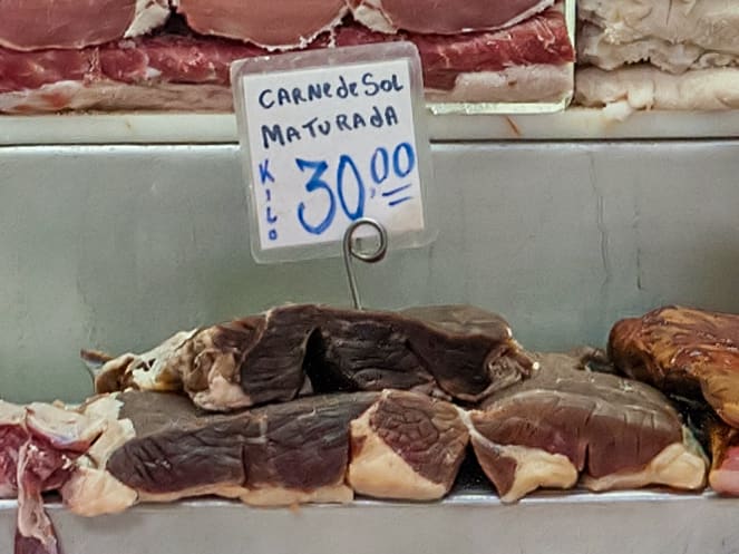 Carne de sol served with cassava and bottle butter is a staple across João Pessoa.