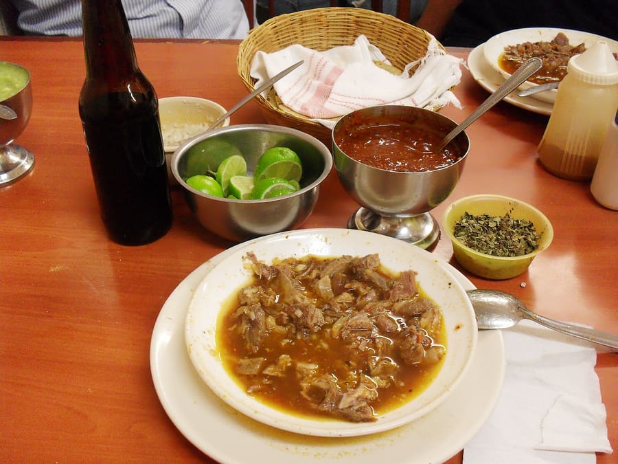 Northern Mexican border tacos served with fresh salsa and lime.