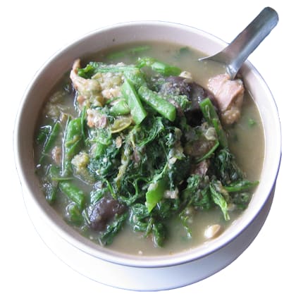 Or Lam, a slow-cooked stew seasoned with sakhaan pepper wood.
