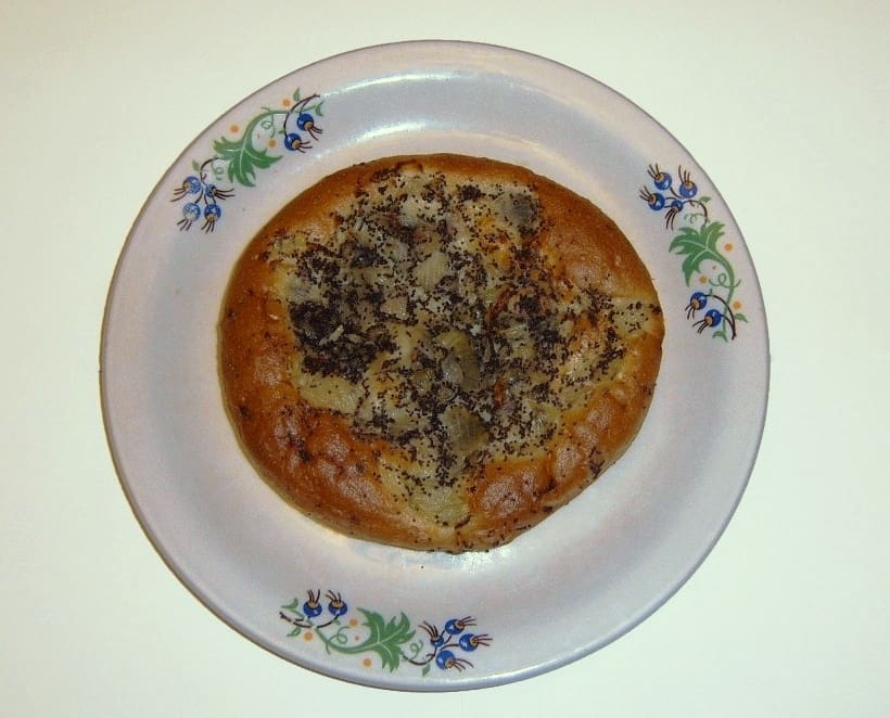 Cebularz, the protected regional onion flatbread baked daily throughout Lublin.
