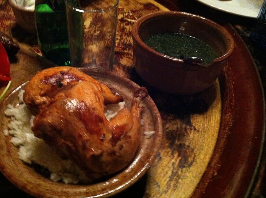 Freshly baked fiteer pastry served alongside tahina and dips.