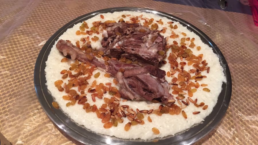 Saleeg, a creamy Hejazi rice dish cooked in broth and milk.