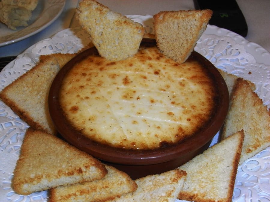 Brandade de morue served with toasted bread in a central Nîmes bistro.