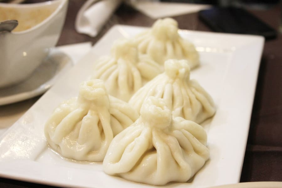 Mountain khinkali in Stepantsminda are seasoned with wild caraway.